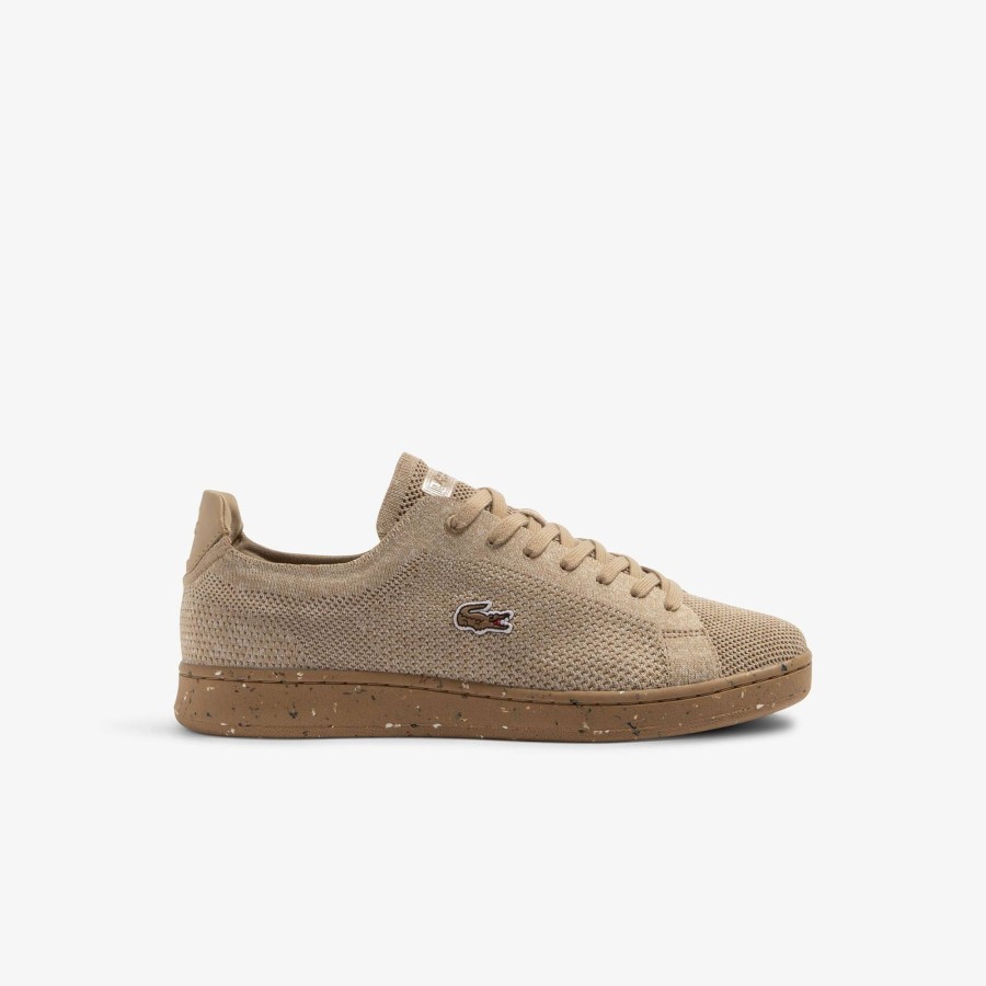 Men Lacoste Sneakers | Men'S Carnaby Piquee Recycled Fiber Trainers Natural / Natural