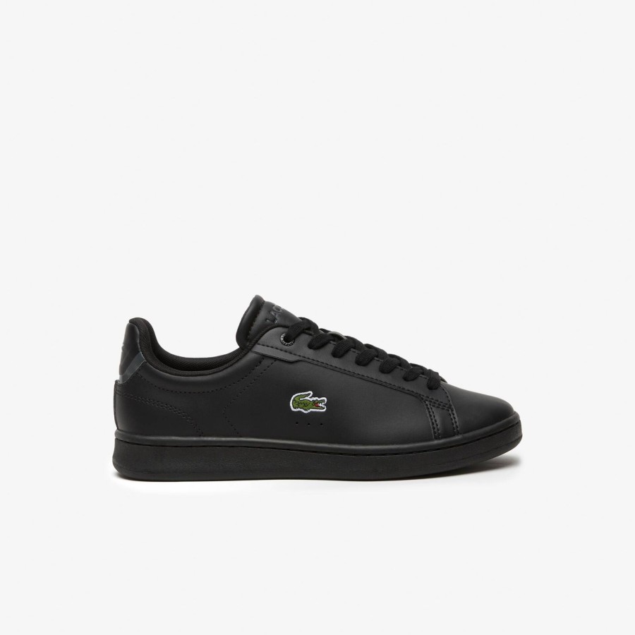 Kids Lacoste Shoes | Juniors' Lacoste Carnaby Pro Bl Synthetic Tonal Trainers Black 02H