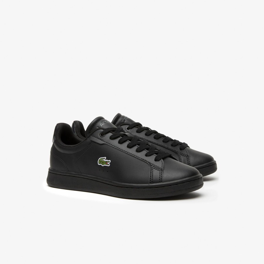 Kids Lacoste Shoes | Juniors' Lacoste Carnaby Pro Bl Synthetic Tonal Trainers Black 02H