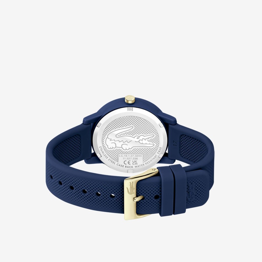 Women Lacoste Watches | Women'S Lacoste.12.12 Blue Silicone Strap Watch Blue 000