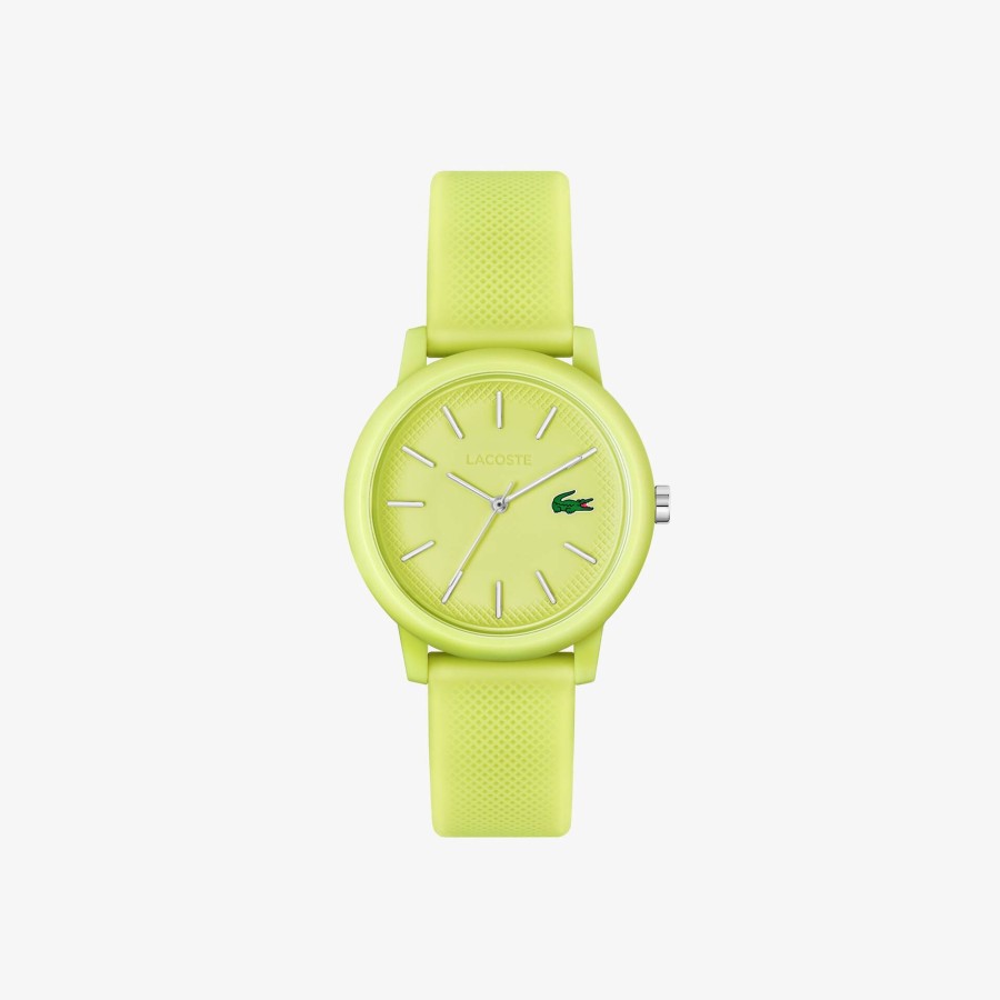 Women Lacoste Watches | Lacoste.12.12 3 Hand Silicone Watch Yellow 000