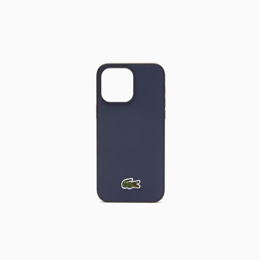 Women Lacoste Iphone Cases | Pique Effect Iphone 14 Pro Max Case Penombre 141