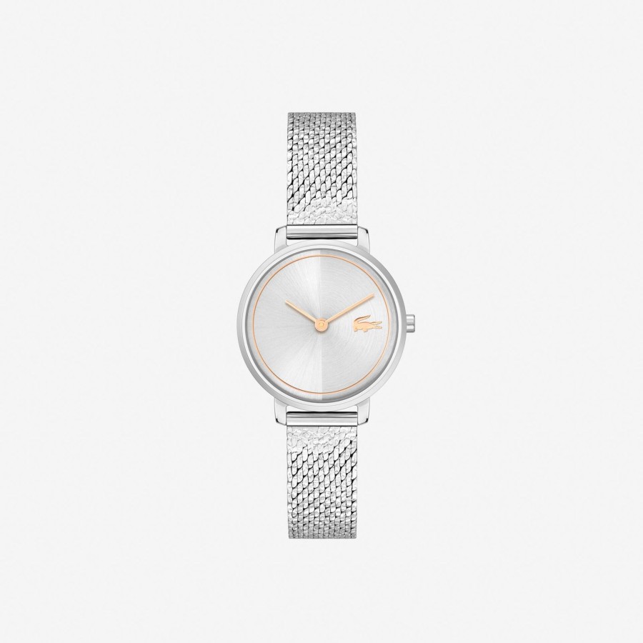 Women Lacoste Watches | Suzanne 2 Hands Watch Stainless Steel Mesh Silver 000