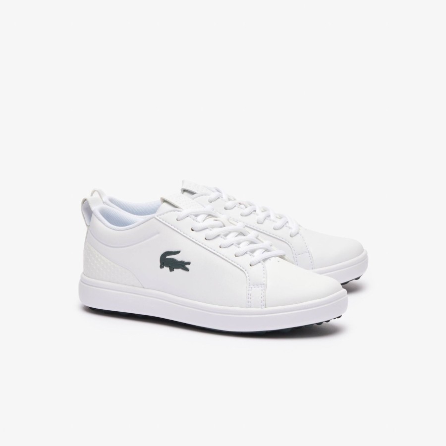 Women Lacoste Golf | Women'S G Elite Golf Shoes White & Dark Green 1R5