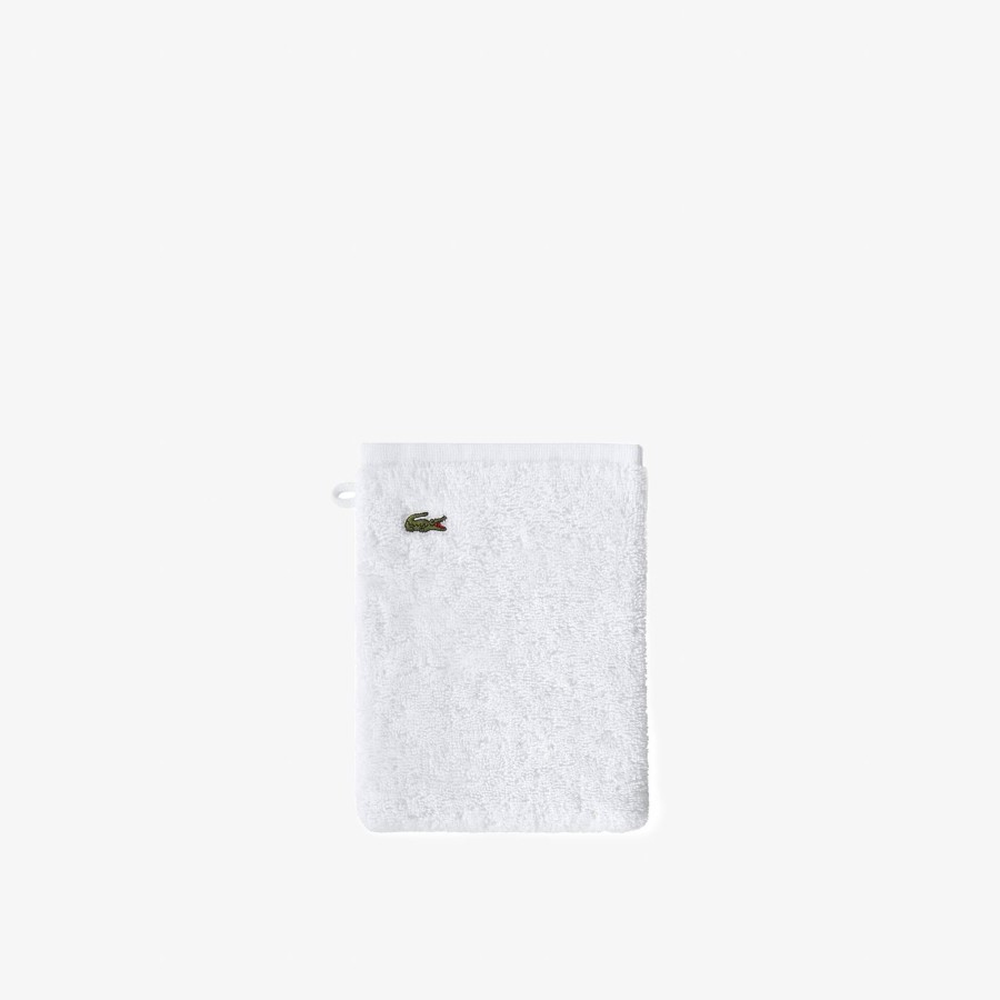 Women Lacoste Home Textile | Cotton L Lecroco Wash Cloth White N01