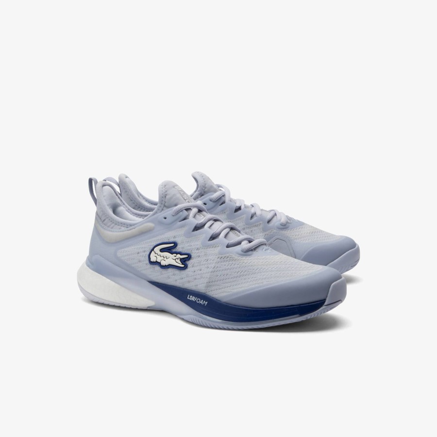 Women Lacoste Tennis | Women'S Ag-Lt23 Lite Textile Tennis Shoes Light Blue / Blue 52C