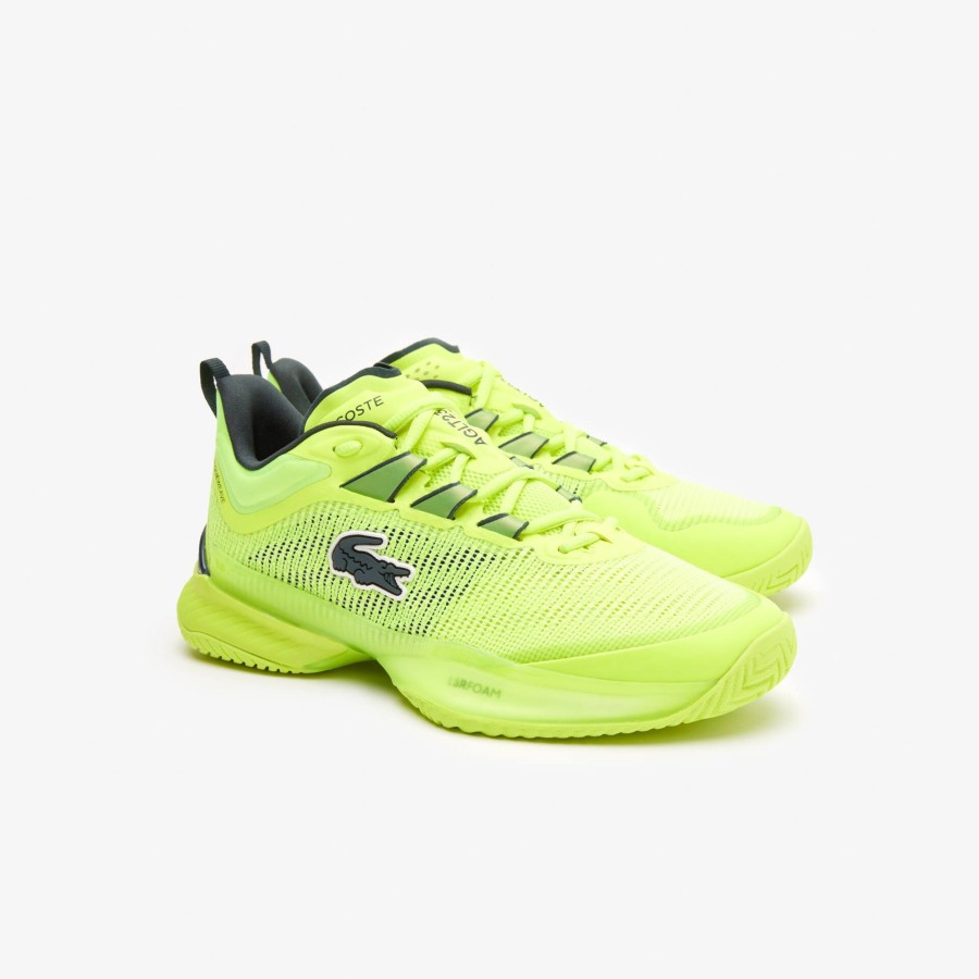 Women Lacoste Tennis | Women'S Lacoste Ag-Lt23 Ultra Textile Tennis Shoes Yellow / Yellow 2T7