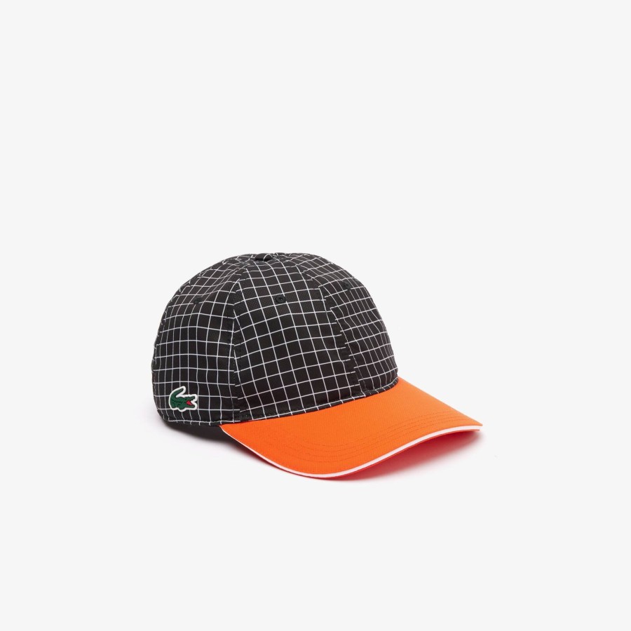 Men Lacoste Tennis | Hardwearing, Lightweight Tennis Cap Black / Orange