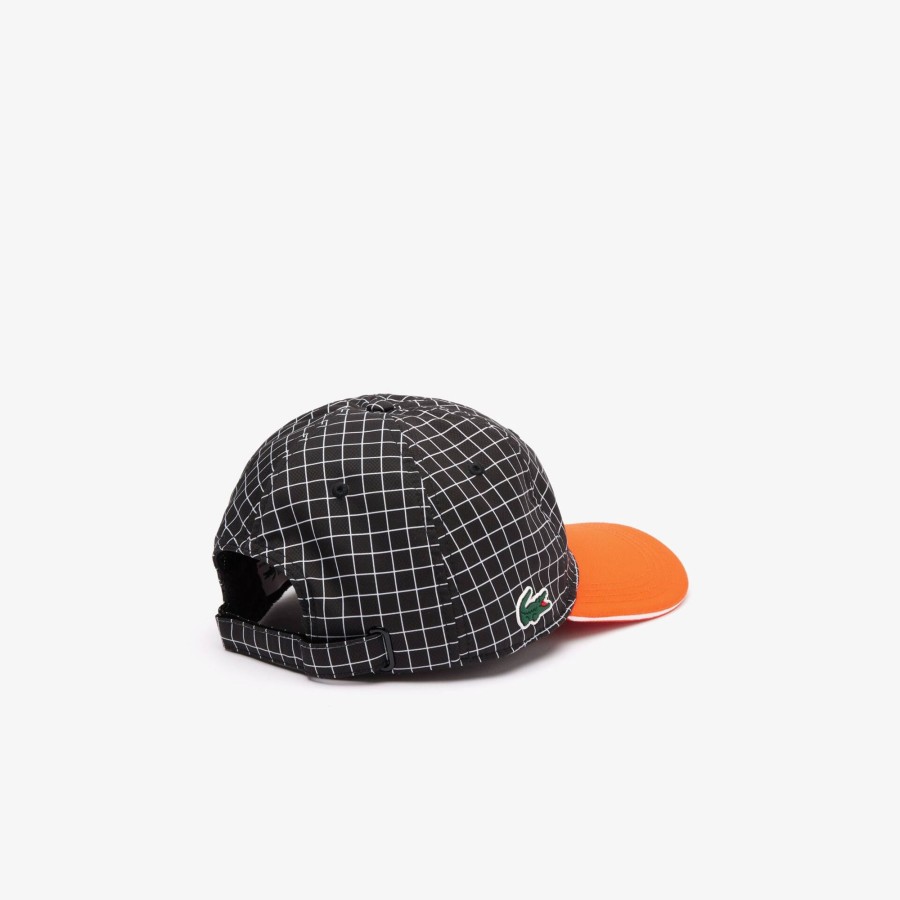 Men Lacoste Tennis | Hardwearing, Lightweight Tennis Cap Black / Orange