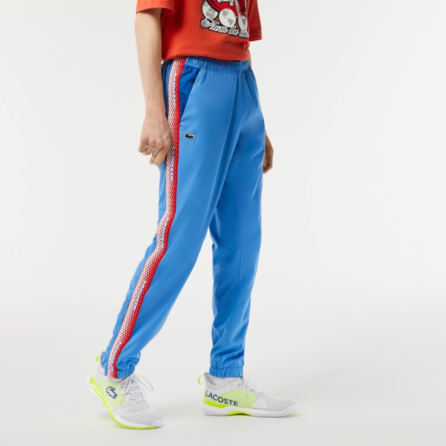 Men Lacoste Tennis | Men'S Lacoste Regular Fit Track Pants Blue