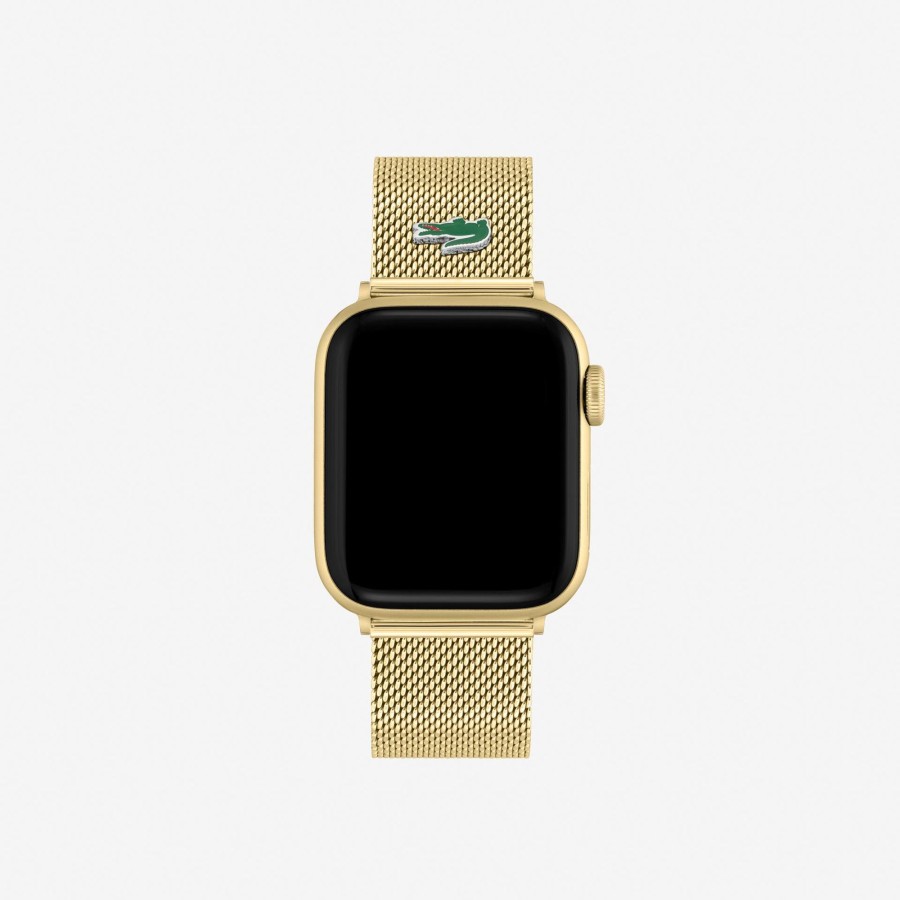 Women Lacoste Watches | Apple Watch Strap Golden Mesh Gold 000