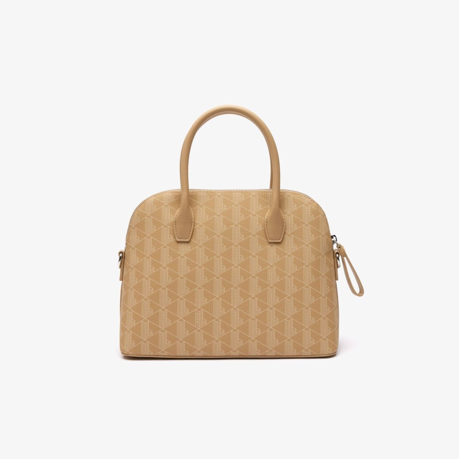 Women Lacoste Bags | Daily Lifestyle Monogram Bugatti Bag Viennois Beige L01