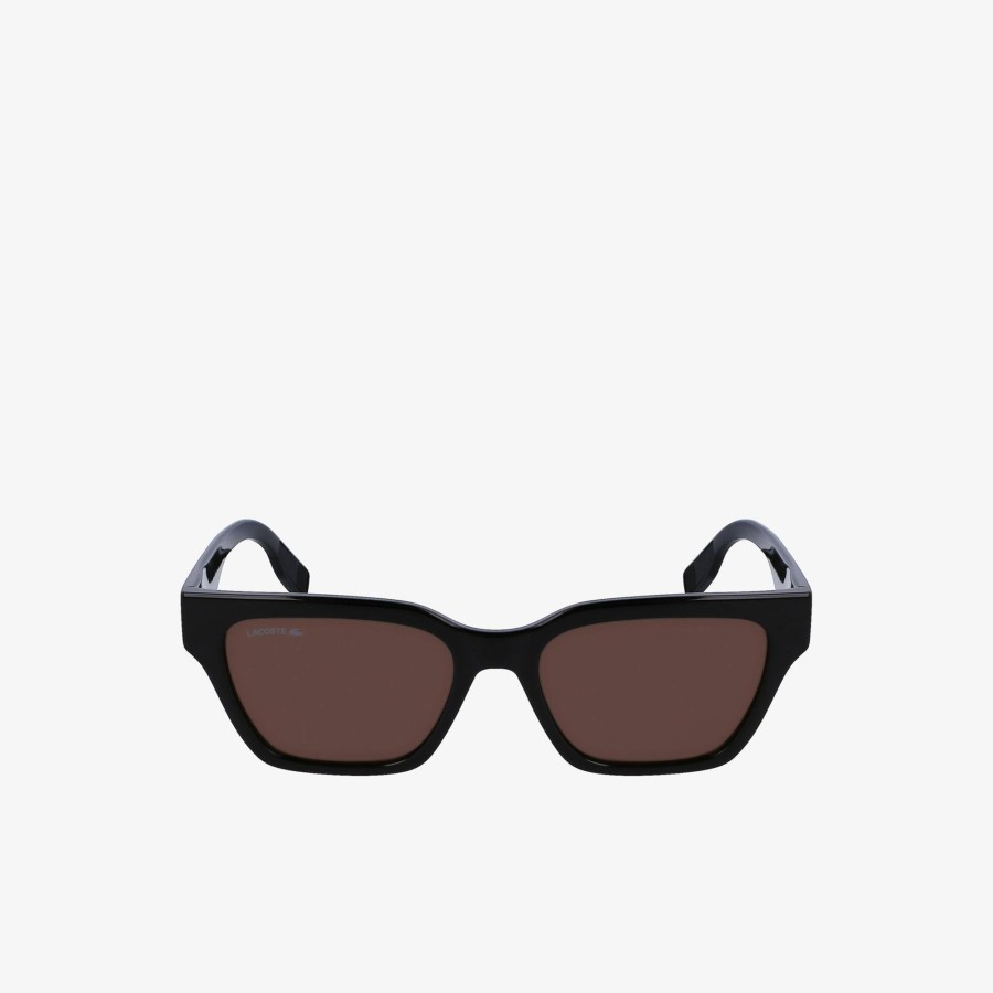 Women Lacoste Sunglasses | Modified Rectangle Active Sunglasses Matte Black 001