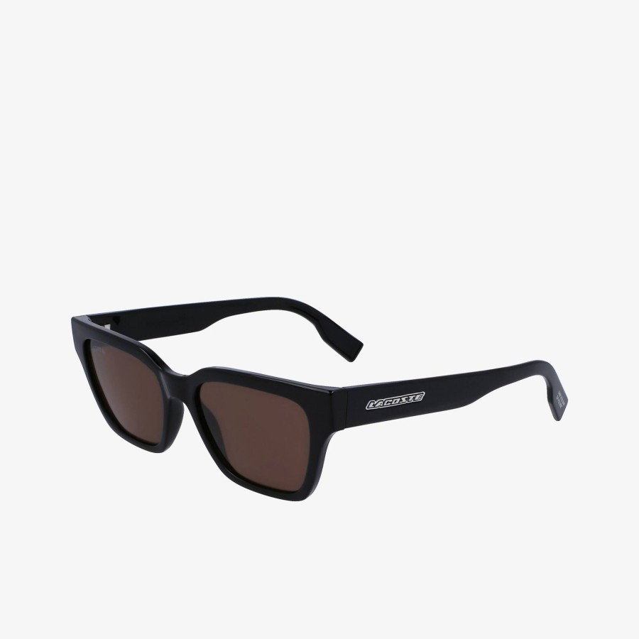 Women Lacoste Sunglasses | Modified Rectangle Active Sunglasses Matte Black 001