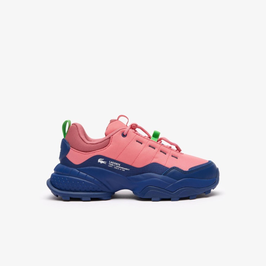 Women Lacoste Outdoor | Women'S L-Guard Breaker Ct Outdoor Trainers Pink / Navy S1N