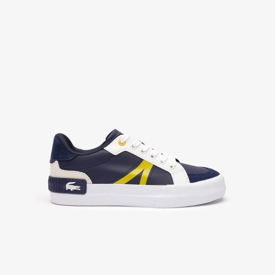 Kids Lacoste Shoes | Juniors' L004 Trainers Navy / Yellow 2M3