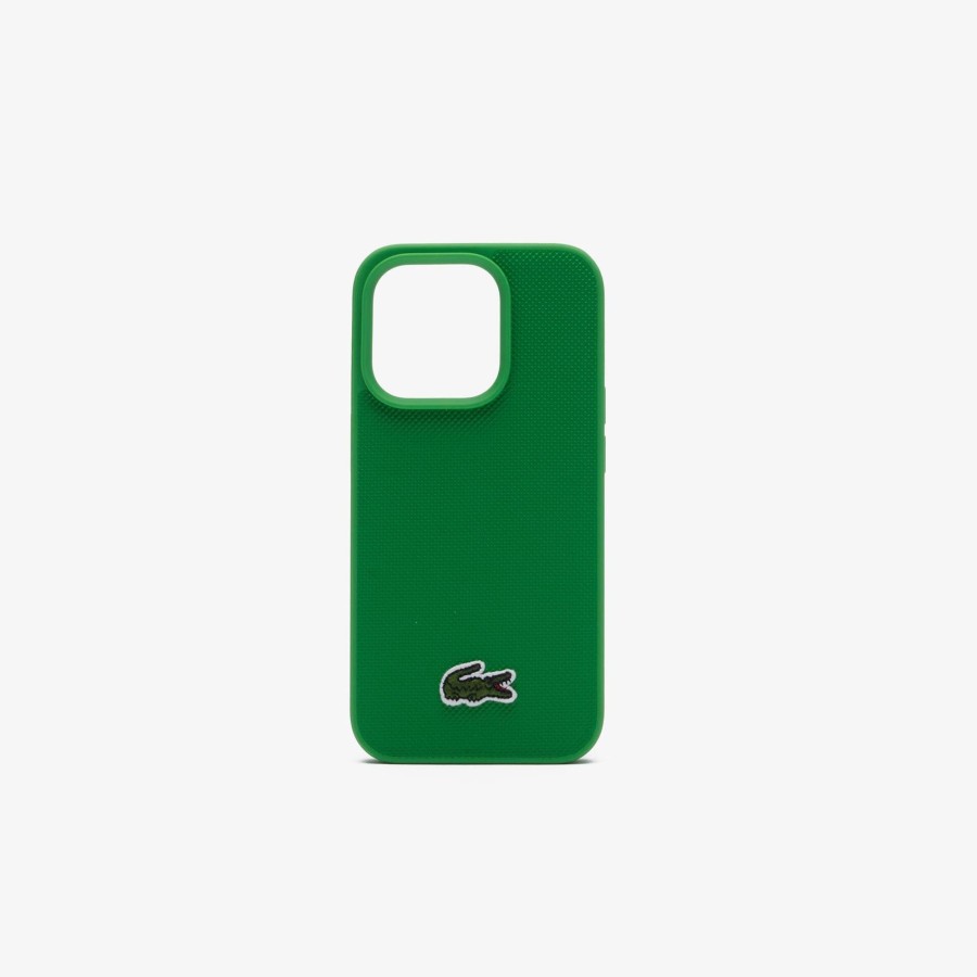 Women Lacoste Iphone Cases | Pique Effect Iphone 15 Pro Case Estragon L86