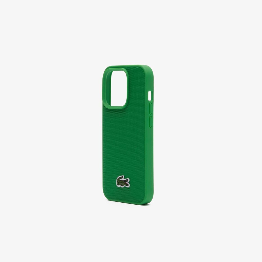 Women Lacoste Iphone Cases | Pique Effect Iphone 15 Pro Case Estragon L86