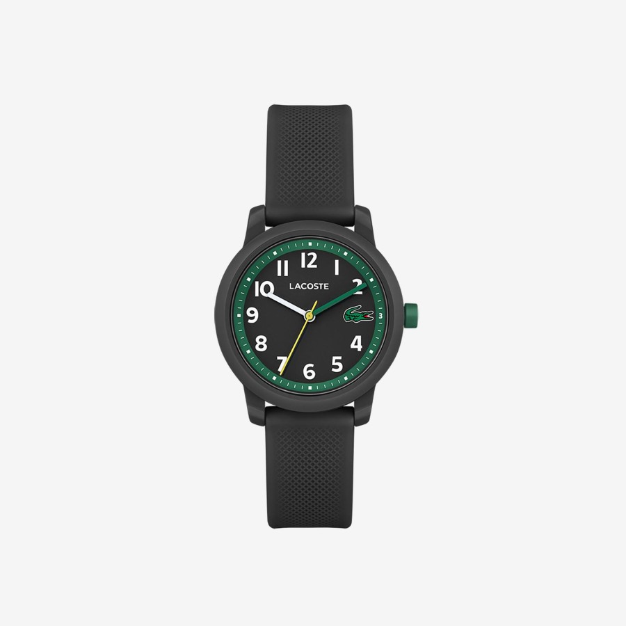 Kids Lacoste Accessories | Kids' Lacoste.12.12 Black Silicone Strap Watch Black 000