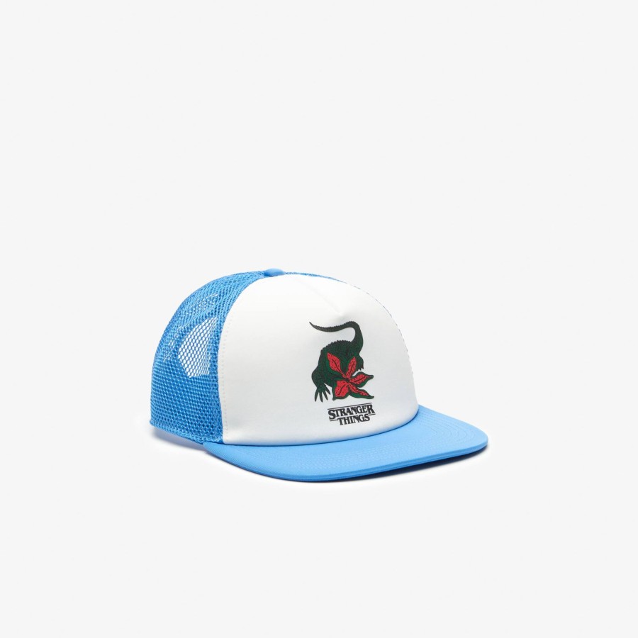 Men Lacoste Caps & Hats | Men'S Lacoste X Netflix Cap Etheral Blue