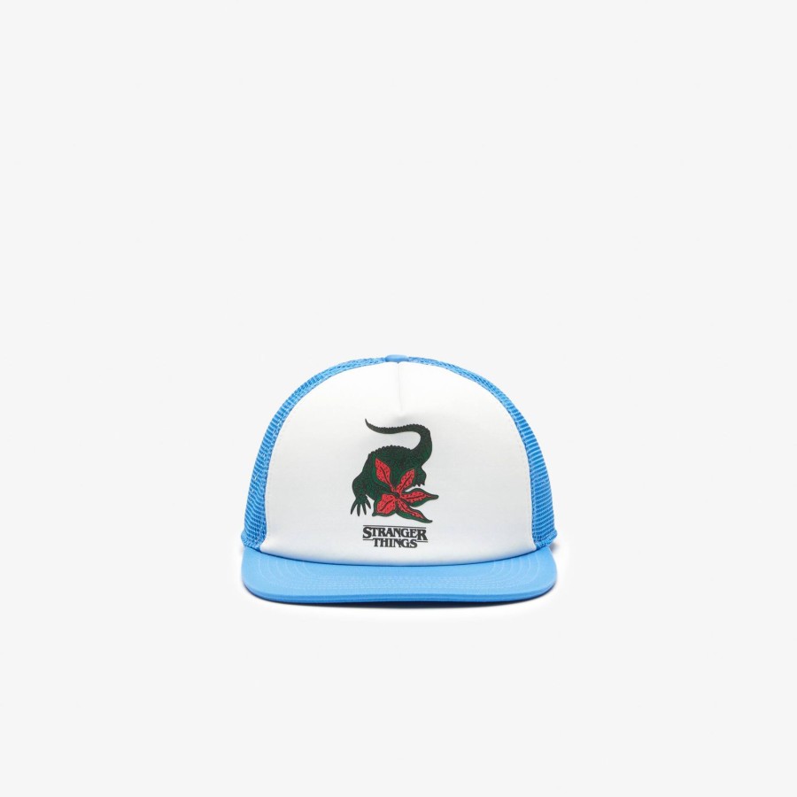 Men Lacoste Caps & Hats | Men'S Lacoste X Netflix Cap Etheral Blue