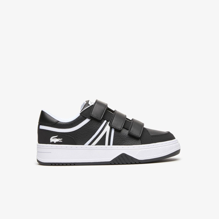 Kids Lacoste Shoes | Juniors' Lacoste L001 Synthetic Trainers Black & White 312