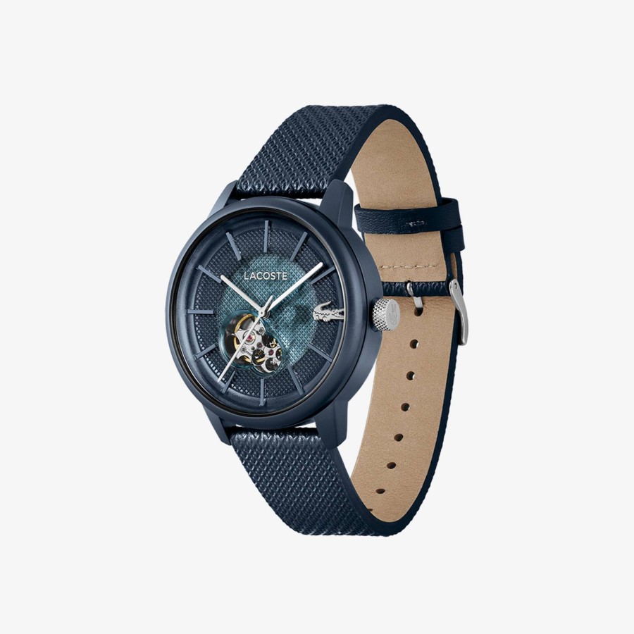 Men Lacoste Watches | Lacoste.12.12 Automatic Leather Watch Blue