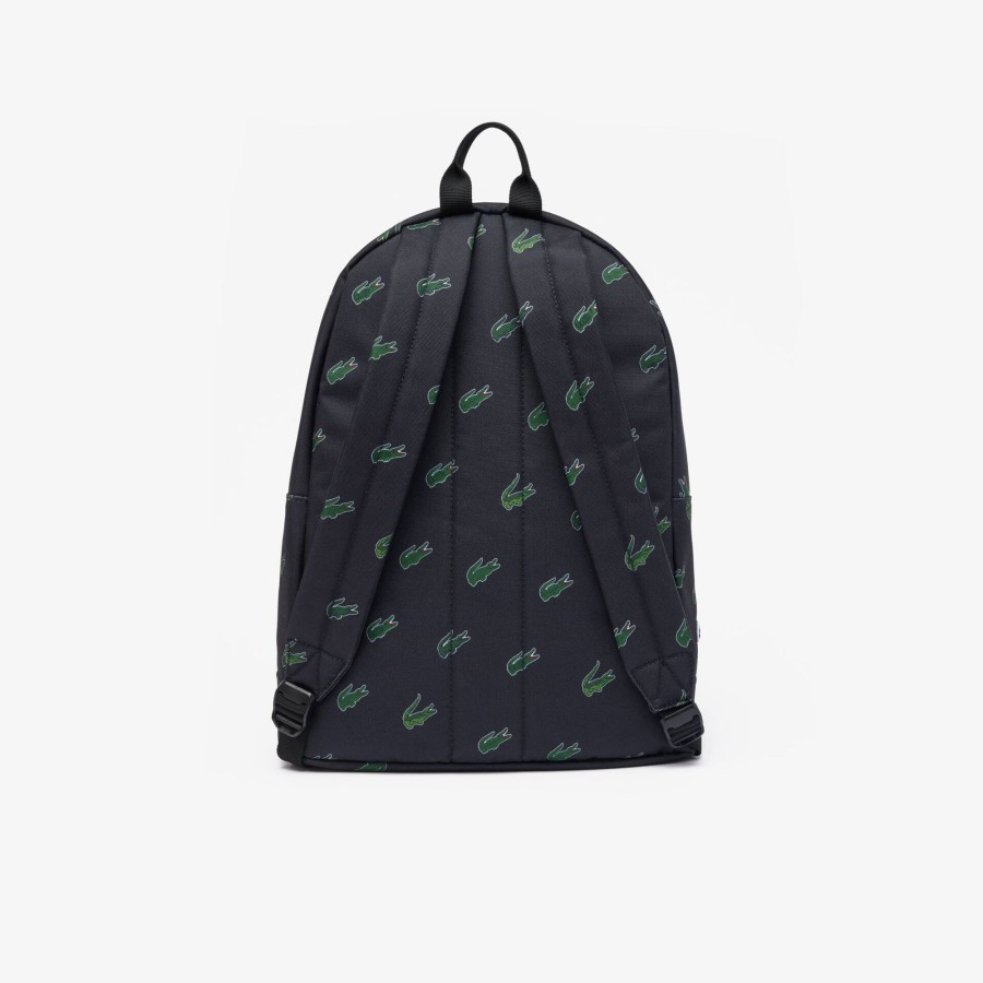 Women Lacoste Back Pack | Croc Print Backpack Abimes L24