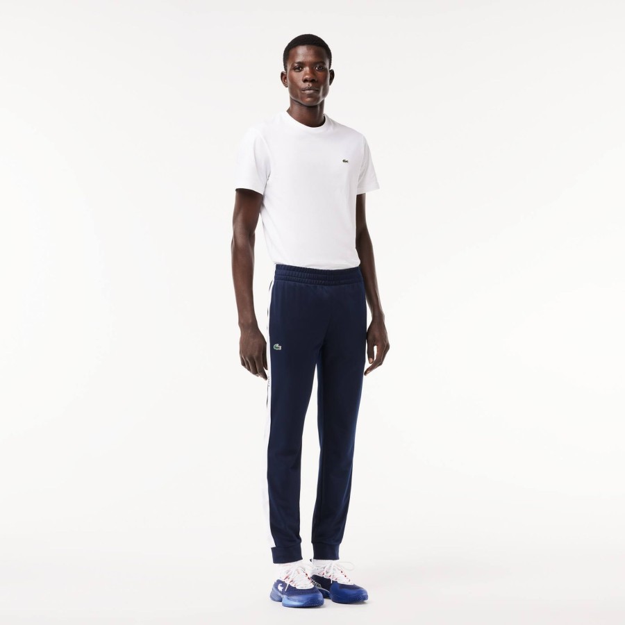 Men Lacoste Tennis | Interlock Tennis Sportsuit Track Pants Navy Blue / White