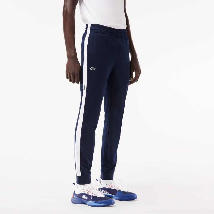 Men Lacoste Tennis | Interlock Tennis Sportsuit Track Pants Navy Blue / White