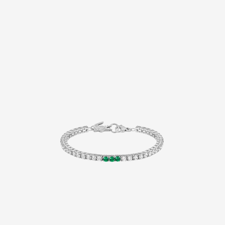 Women Lacoste Jewellery | Duchess Bracelet Silver And Green 041