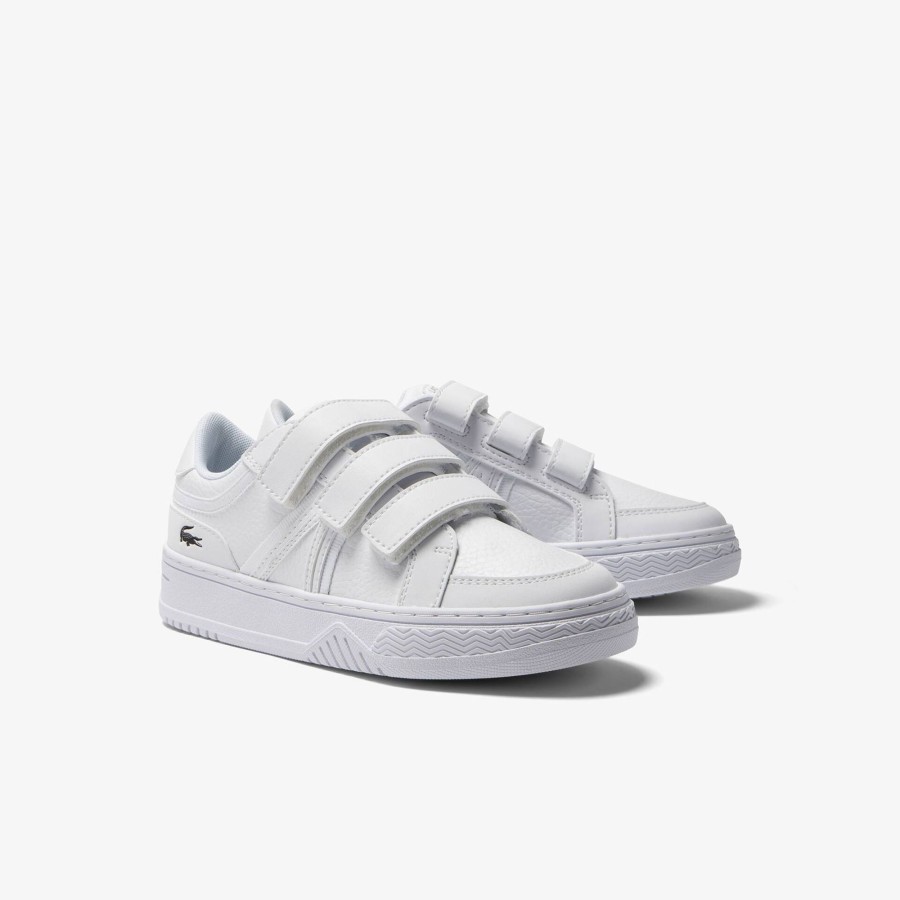 Kids Lacoste Shoes | Children'S Lacoste L001 Synthetic Trainers White 21G