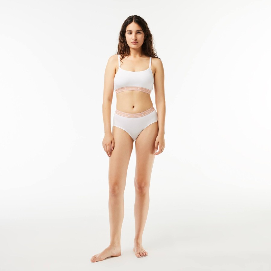 Women Lacoste Underwear & Loungewear | Branding Shorty White 001