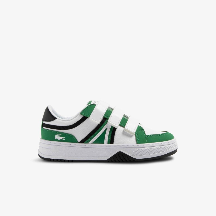 Kids Lacoste Shoes | Kid'S L001 Branded Trainers Dark Green / White 2D2