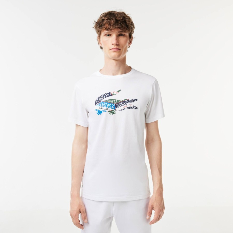 Men Lacoste Sport Clothing | Cotton Jersey Sport T-Shirt White