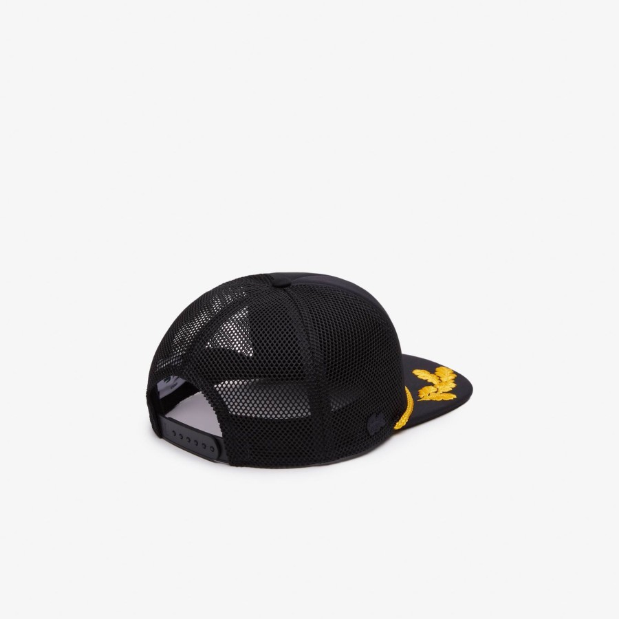 Women Lacoste Caps & Hats | Bi-Material Cap With Embroidered Vizor Black 031