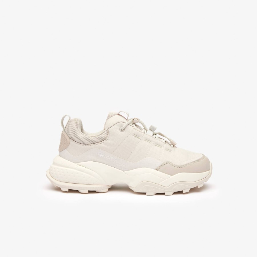 Women Lacoste Outdoor | Women'S L-Guard Breaker Ct Textile Outdoor Trainers Off White 18C