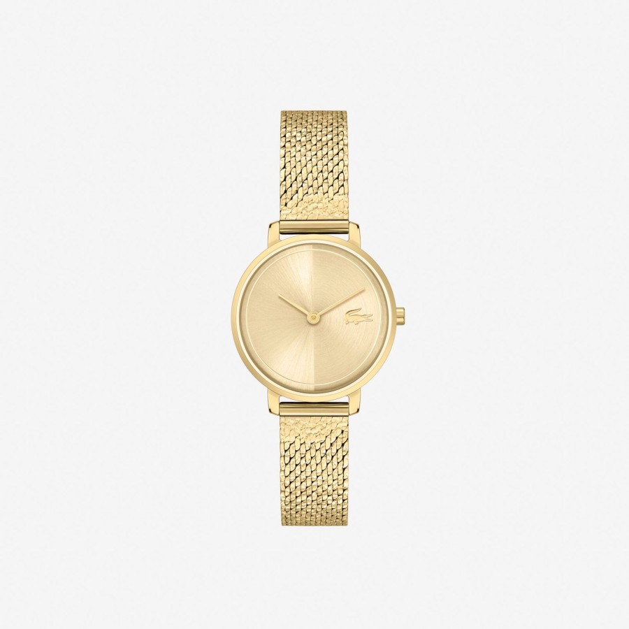 Women Lacoste Watches | Suzanne 2 Hands Watch Yellow Gold Ip Mesh Gold 000