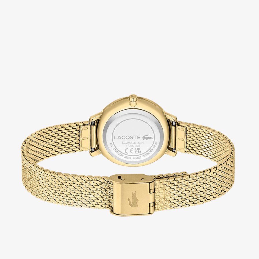 Women Lacoste Watches | Suzanne 2 Hands Watch Yellow Gold Ip Mesh Gold 000