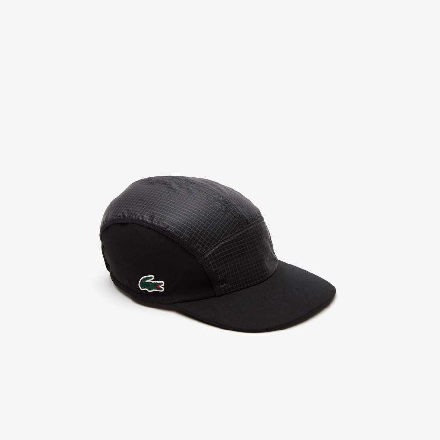 Men Lacoste Fitness & Training | Men'S Lacoste Sport Folding Peak Girolle Cap Black