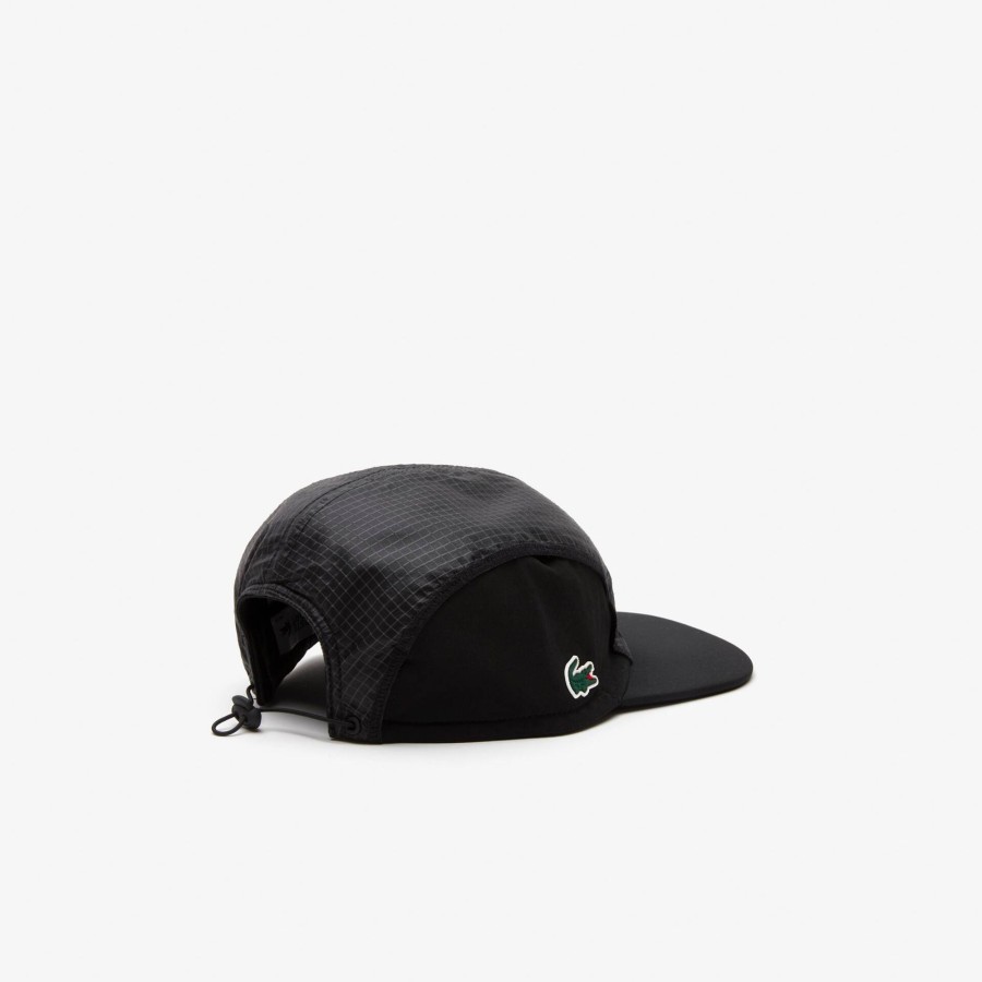 Men Lacoste Fitness & Training | Men'S Lacoste Sport Folding Peak Girolle Cap Black