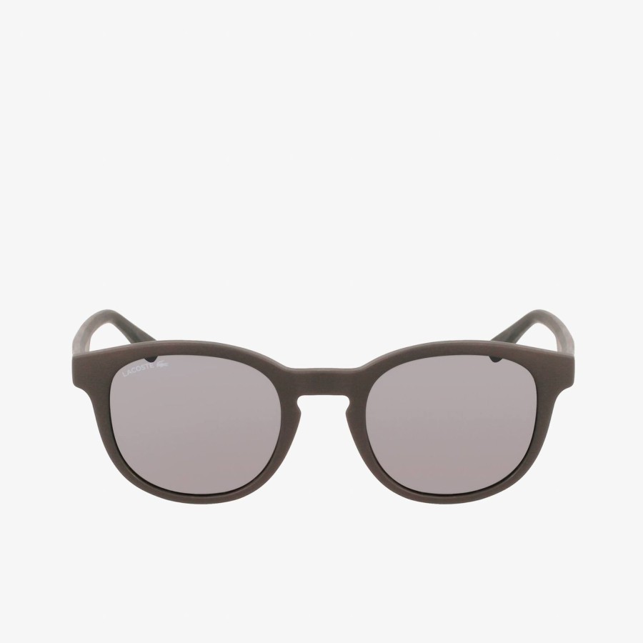 Kids Lacoste Accessories | Kids' Rectangle Active Line Sunglasses Onyx 002