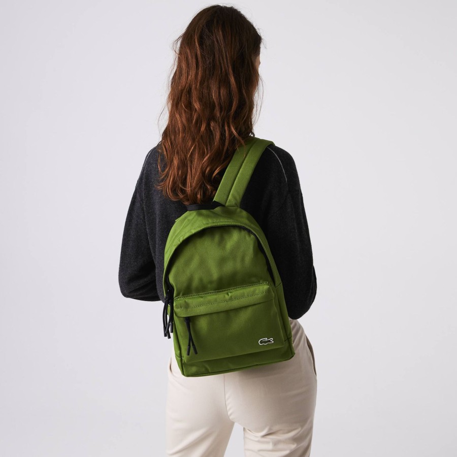 Men Lacoste Backpack | Men'S Neocroc Small Canvas Backpack F45