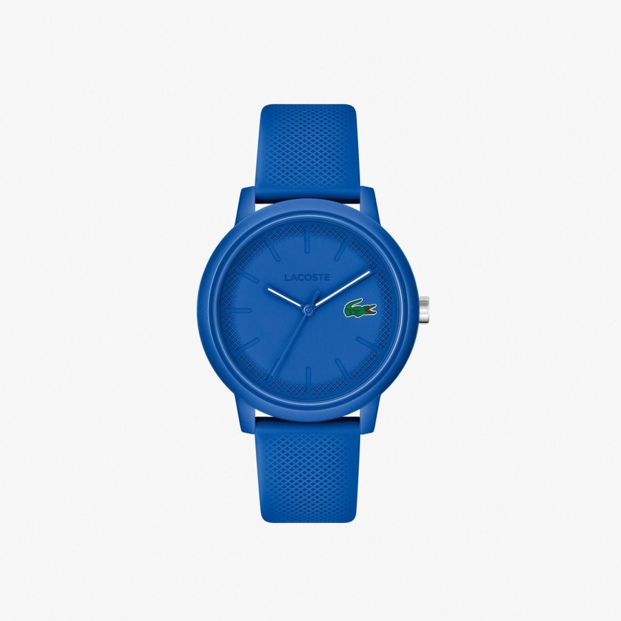 Men Lacoste Watches | Lacoste.12.12 3 Hand Silicone Watch Blue