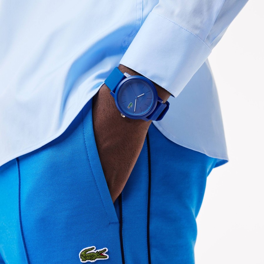 Men Lacoste Watches | Lacoste.12.12 3 Hand Silicone Watch Blue