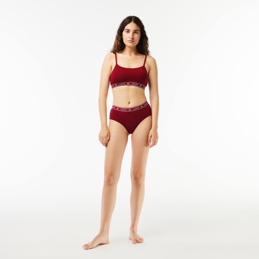 Women Lacoste Underwear & Loungewear | Branding Shorty Bordeaux P41