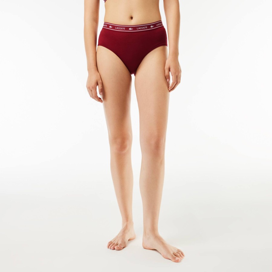 Women Lacoste Underwear & Loungewear | Branding Shorty Bordeaux P41