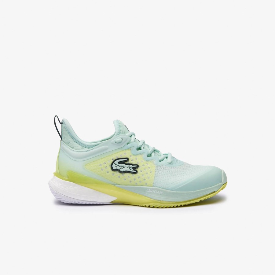 Women Lacoste Tennis | Women'S Ag-Lt23 Lite Textile Tennis Shoes Light Turquoise / Light Green Anx