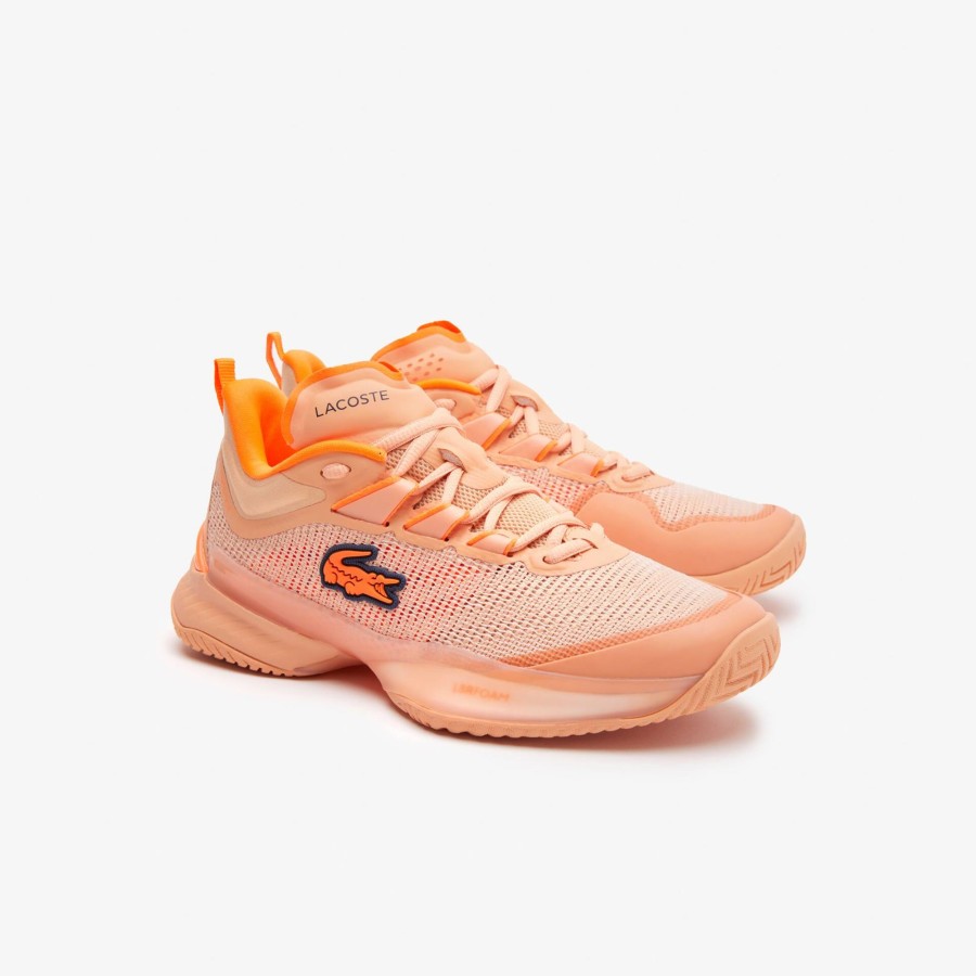 Women Lacoste Tennis | Women'S Lacoste Ag-Lt23 Textile Roland-Garros Tennis Shoes Light Orange 338