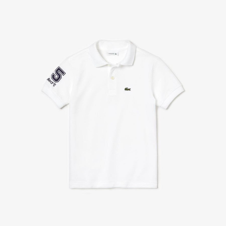 Kids Lacoste Boy Clothing | Boys' Lacoste Club Med Classic Fit Polo Shirt White 001